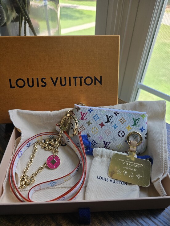 Louis Vuitton Accessories - Louis Vuitton x Takashi Murakami Monogram Multicolore Phone Holder and Key Pouch